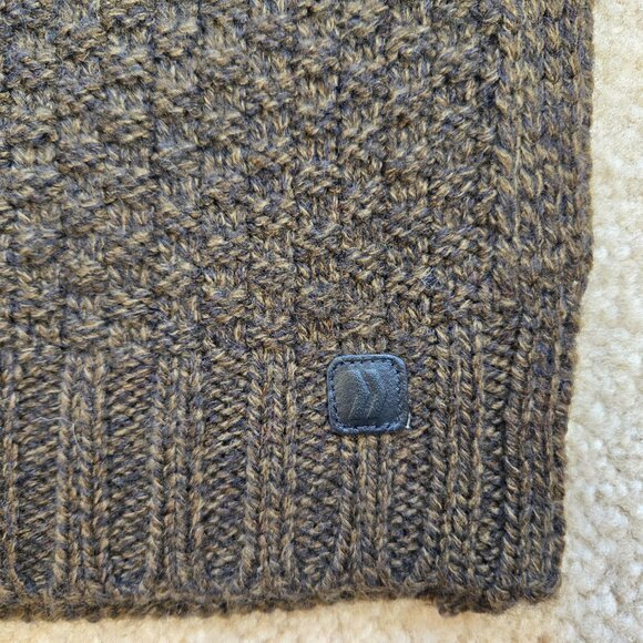 Green Marled Scarf Textured Knit - Picture 4 of 10